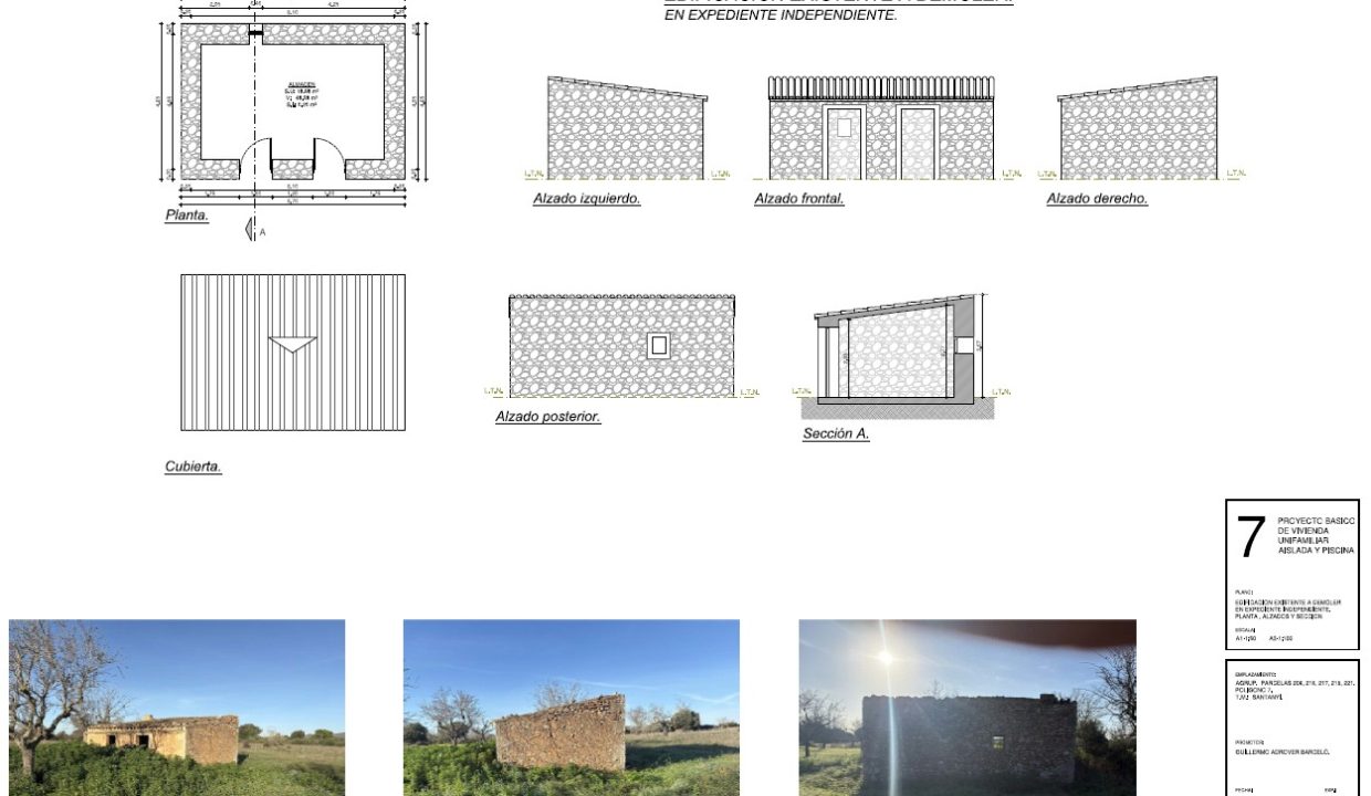 Edificacion existente a demoler